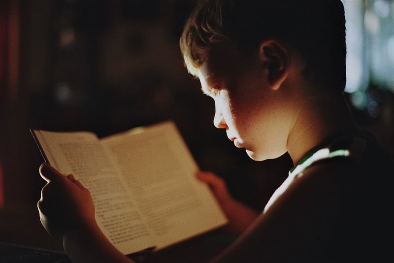 Student studying